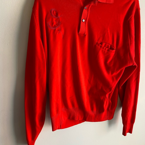 Mens long sleeve Ban Lon long sleeve embroidered collar sweater XL - Picture 2 of 6